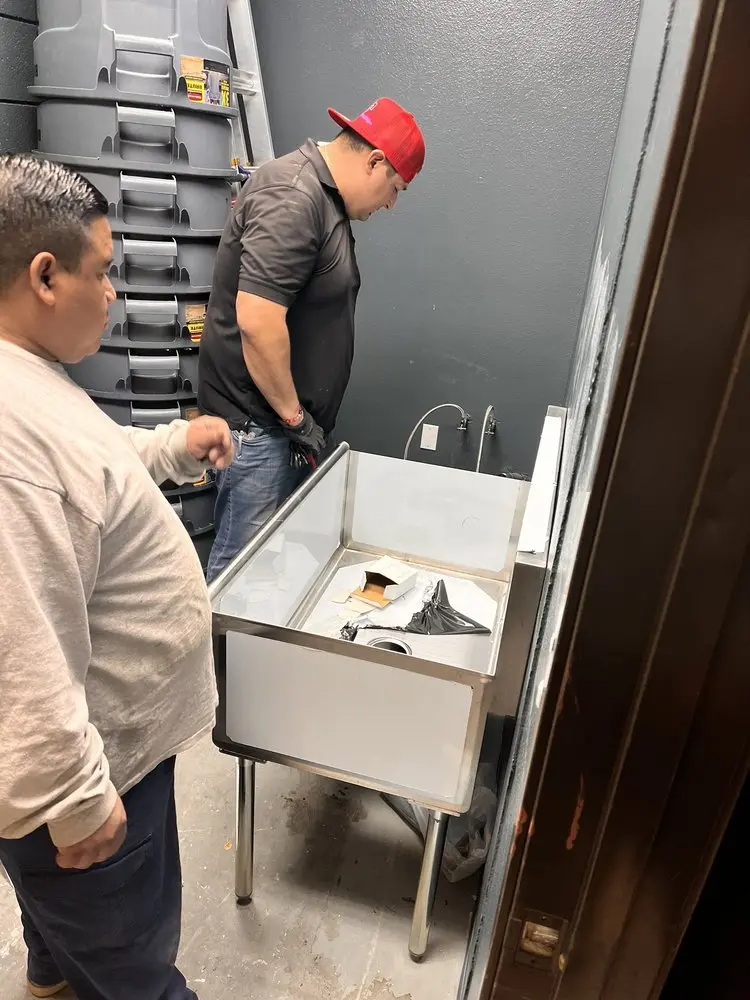 Commercial plumbing and sink installation in Middleburg
